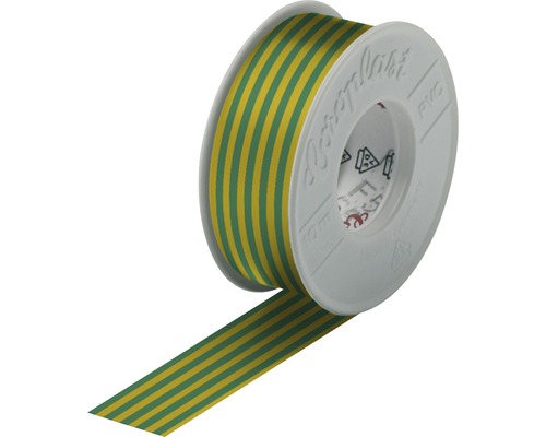 Isolierband Coroplast 15mm x 10m gelbgrün
