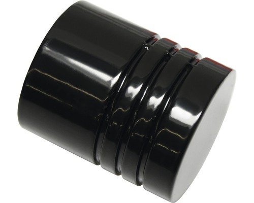 Endstück Zylinder für Chicago schwarz Ø 20 mm 2 Stk.