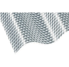 Gutta Acryl Wellplatte Sinus 76/18 Wabenstruktur glasklar schlagzäh 2000 x 1045 x 3 mm-thumb-0