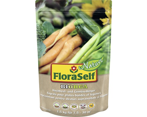 Hochbeet- & Gemüsedünger FloraSelf Nature® BIORGA 1.5 kg