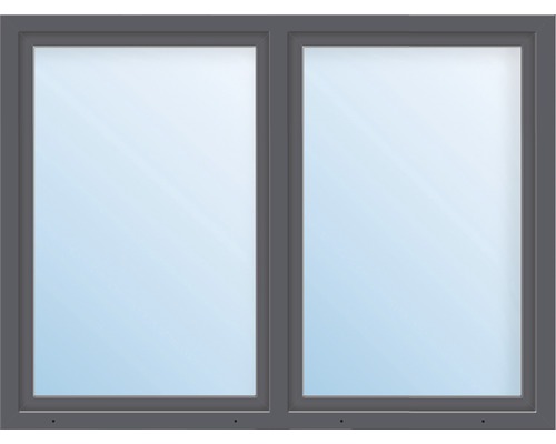 Kunststofffenster 2.Flg. ARON Basic weiss/anthrazit 1600x500 mm
