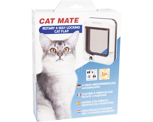 Katzentüre Cat Mate 4-Wege abschliessbar weiss