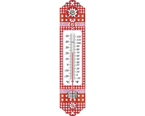 Innen-Außen-Thermometer Motiv Edelweiss