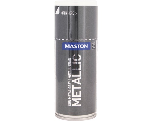 Maston Sprühlack Metallic hochglänzend dunkelgrau 150 ml