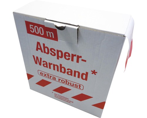 Absperr-Warnband rot-weiss 500 m
