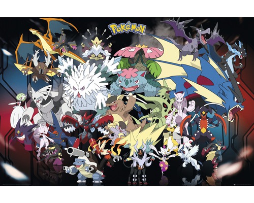 Maxi Poster Pokemon-mega 61x91,5 cm