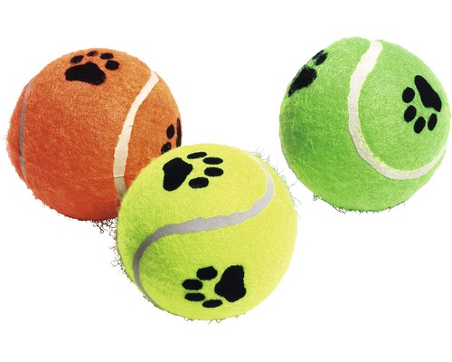 Hundespielzeug Karlie Tennisball mit Squeaker ø 6 cm farblich sortiert