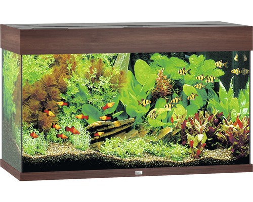 Aquarium Juwel Rio 125 LED ohne Unterschrank dunkles Holz - HORNBACH