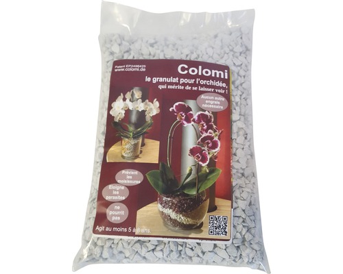 Granulat pour orchidées Colomi 1 L blanc