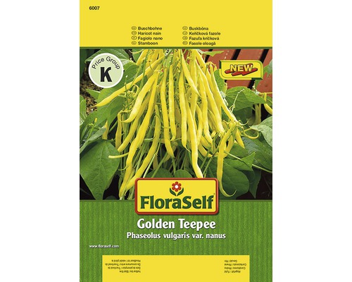 Buschbohne 'Golden Teepee' FloraSelf samenfestes Saatgut Gemüsesamen