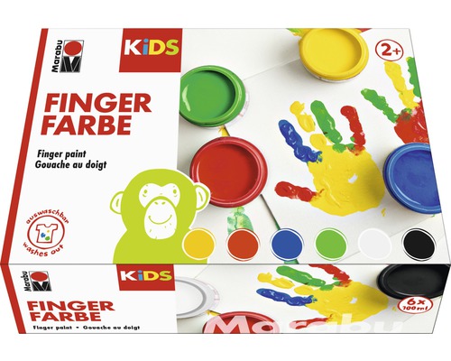 Marabu Kids Fingerfarbe 100ml 6er-Set