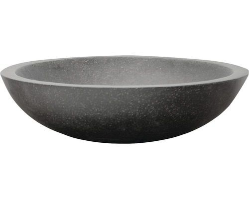 Vasque à poser Puur pierre naturelle ronde Ø 45 cm noir