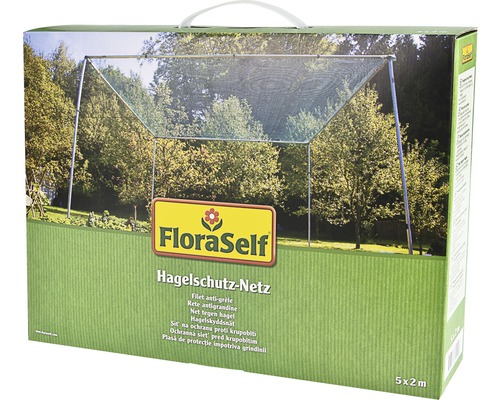 Hagelschutz-Netz FloraSelf 5x2 m Maschenweite 8 mm grün