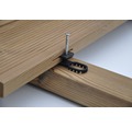 Konsta Terraflex Abstandhalter 9 mm für Holz-Unterkonstruktion mit Edelstahlschraube C1 5x50 mm 1 Pack = 30 Stück