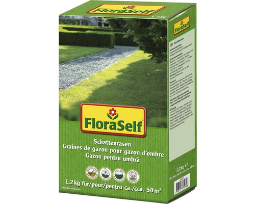 Rasensamen FloraSelf Schattenrasen 1,2 kg 50 m²