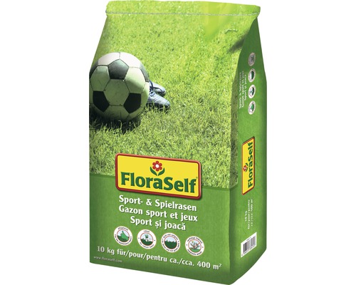 Rasensamen FloraSelf Sport- und Spielrasen 10 kg 400 m²