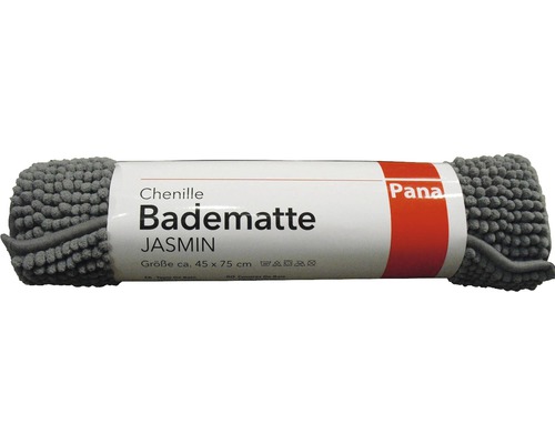 Badematte Chenille grau 45x75 cm