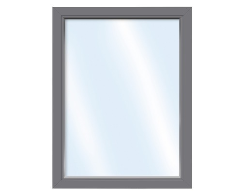 Élément fixe de fenêtre en plastique ARON Basic blanc/anthracite 1200x1600 mm 2x verres de sécurité trempés