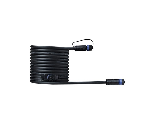 Paulmann Plug & Shine Kabel IP68 mit 2 Anschlussbuchsen schwarz 5 m