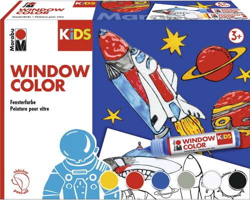 Marabu Kids Window Color Set Weltall 6-tlg