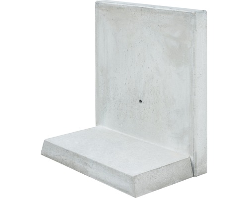 Support d'angle gris 55x30x100x12cm béton apparent Support d'angle gris 55x30x100x12cm béton apparent