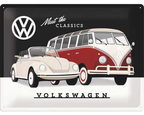 Blechschild VW Classics 30x40 cm