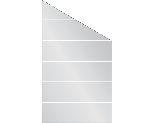 Abschlusselement Vidrio Glas rechts 103x180/120 cm Streifen