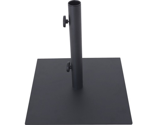 Schirmständer 45,7 x 45,7cm Stahl schwarz geeignet für Schirme mit Stockdurchmesser 38 mm
