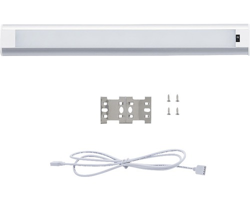 Rallonge pour éclairage d'armoire LED 5 W 430 lm 3000/3300 K blanc chaud L 300 mm avec câble de raccordement