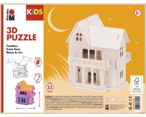 Marabu Kids 3D-Puzzle Traumhaus