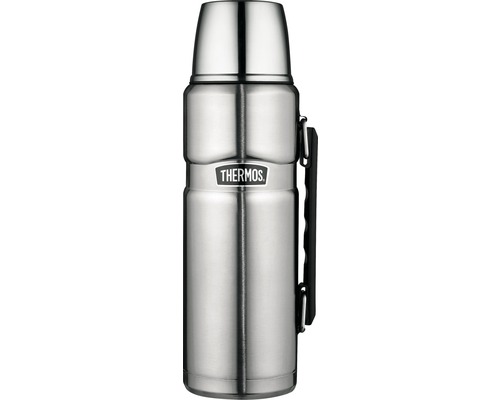 Isolierflasche THERMOS, Edelstahl mattiert 1,2 l, Drehverschluss, 12 Stunden heiss, 24 Stunden kalt, BPA-Free
