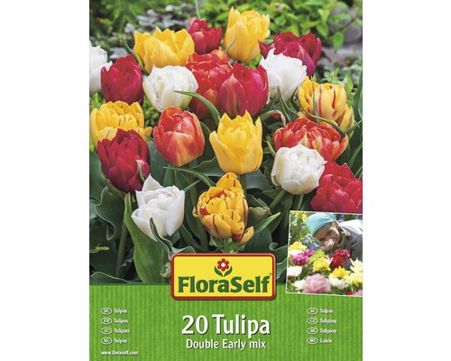 Blumenzwiebel-Vorteilspack FloraSelf® Tulpen Gefüllte Mischung 20 Stk.