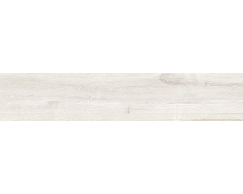 Feinsteinzeug Wand- und Bodenfliese Limewood blanco 23.3x120 cm