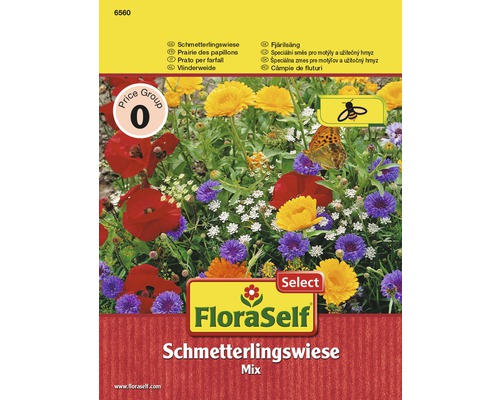 Blumenwiesensamen FloraSelf Select 'Schmetterlingswiese' 8 m²