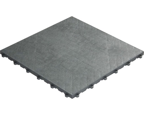 Kunststofffliese floor 40x40 cm grau