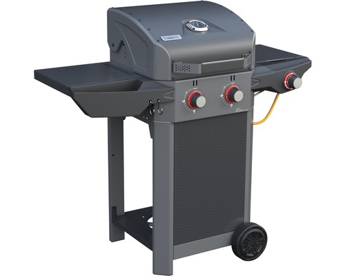 Barbecue à gaz Tenneker® Carbon 2 brûleurs + brûleur latéral