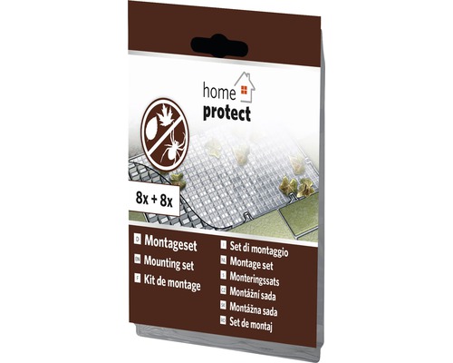 Lichtschachtgitter-Montageset home protect natur 16 Stk.