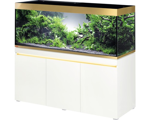 Aquariumkombination EHEIM incpira 530 gold - Limited Edition mit Beleuchtung und Unterschrank