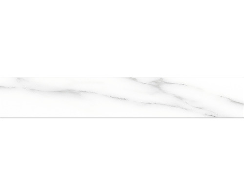 Sockelfliese Macael white poliert grau 10x60 cm