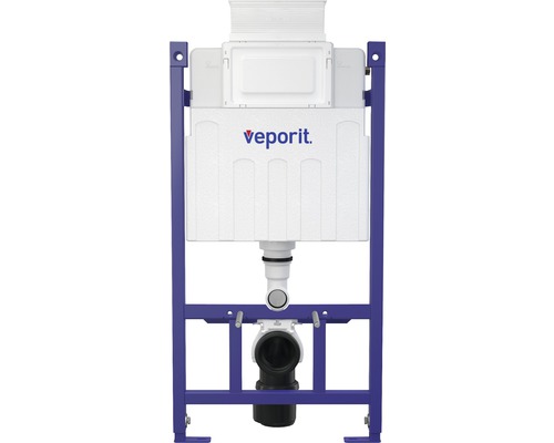 Bâti-support veporit. ICUBOX pour WC suspendu VP118/850 H:858 mm actionnement par devant et par le dessus avec conduit d'introduction