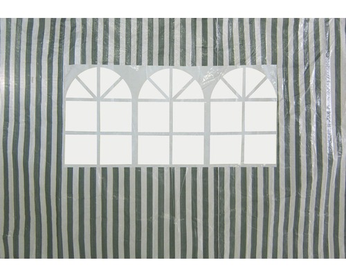 Seitenteil mit Fenster für Partyzelt Adria grün-weiss