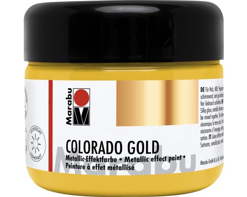 Marabu COLORADO GOLD Metallic-Effektfarbe, metallic-gold 784, 225 ml