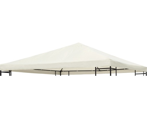 Pièce de rechange toit de pavillon pour pavillon 2,95 x 2.95 x 2,7 m polyester 180 g/m² beige clair