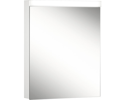 basano Spiegelschrank Novara weiss mit LED 60x74.8x13.5 cm