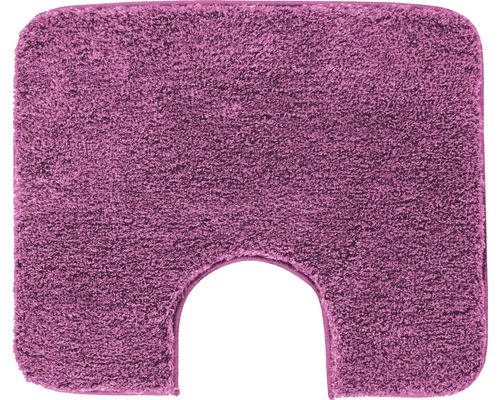 Tapis de salle de bain carmen rose contour wc 55 x 50 cm - Distriartisan