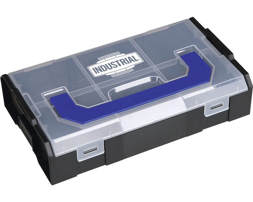 Werkzeugbox Industrial L-BOXX Mini 260 x 63 x 156 mm inkl. Trennstege schwarz