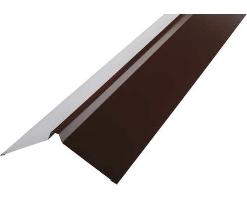 PRECIT Dachfirst gerade für Trapezblech Schokoladenbraun RAL 8017 1000 x 95 x 95 mm