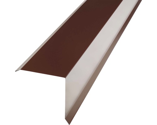 PRECIT Kantenwinkel für Metallziegel Schokoladenbraun RAL 8017 1000 x 95 x 100 mm