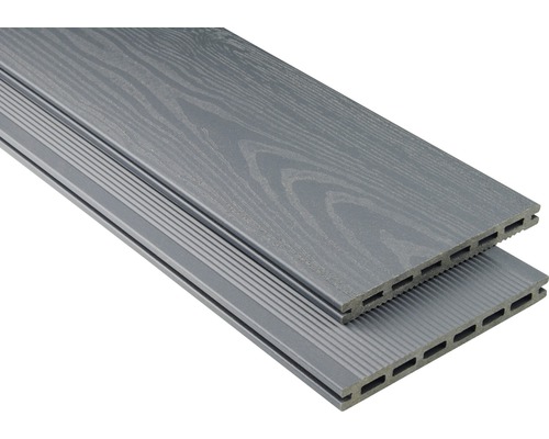 Planche pour terrasse WPC XL gris pierre 20x190x3000 mm