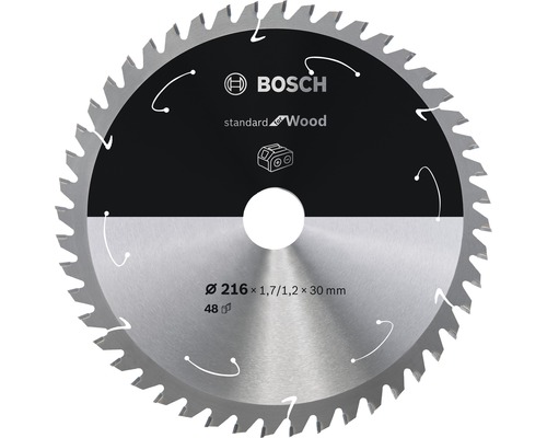 Bosch Kreissägeblatt Standard for Wood B 216x30 mm Z48